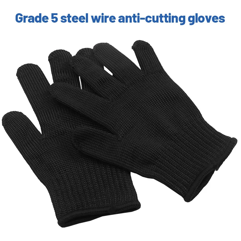 High Strength Grade 5 Safety Anti-Cut Gloves Level 5 Kitchen Cut Resistant Gloves For Fish Meat Cutting Safety Gloves