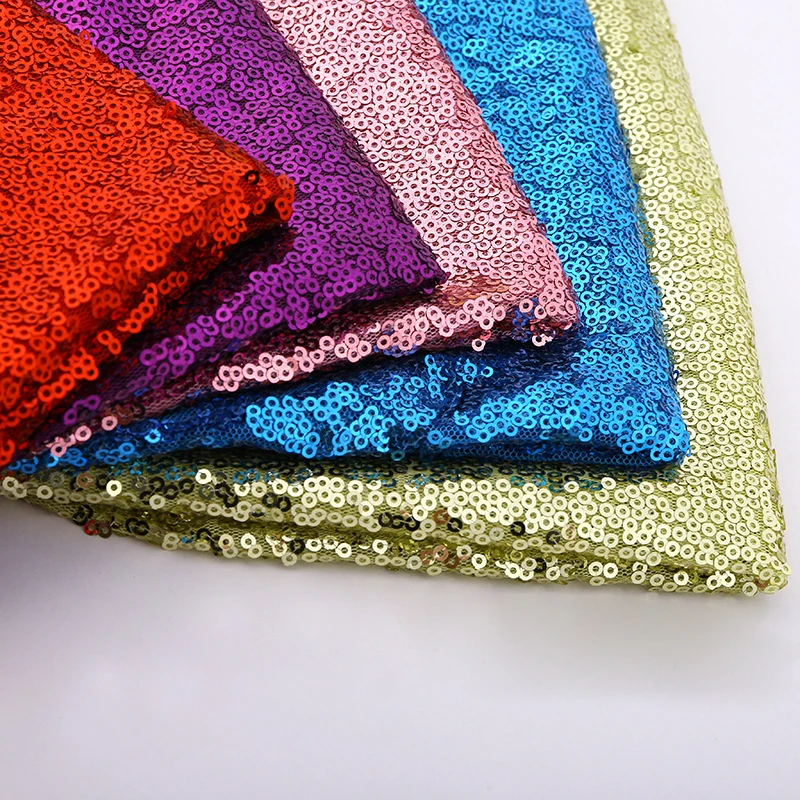 

130cmx50cm Sequins Fabric Mesh Lace Stage Fabric Stage Performance Dance Skirts Fabric Garments Craft Cloth