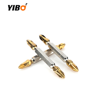 10Pcs PH2 Cross Double Head Screwdriver Bits 65mm Titanium Coated Electric Hex Shank Magnetic Screw Driver Drill Bit