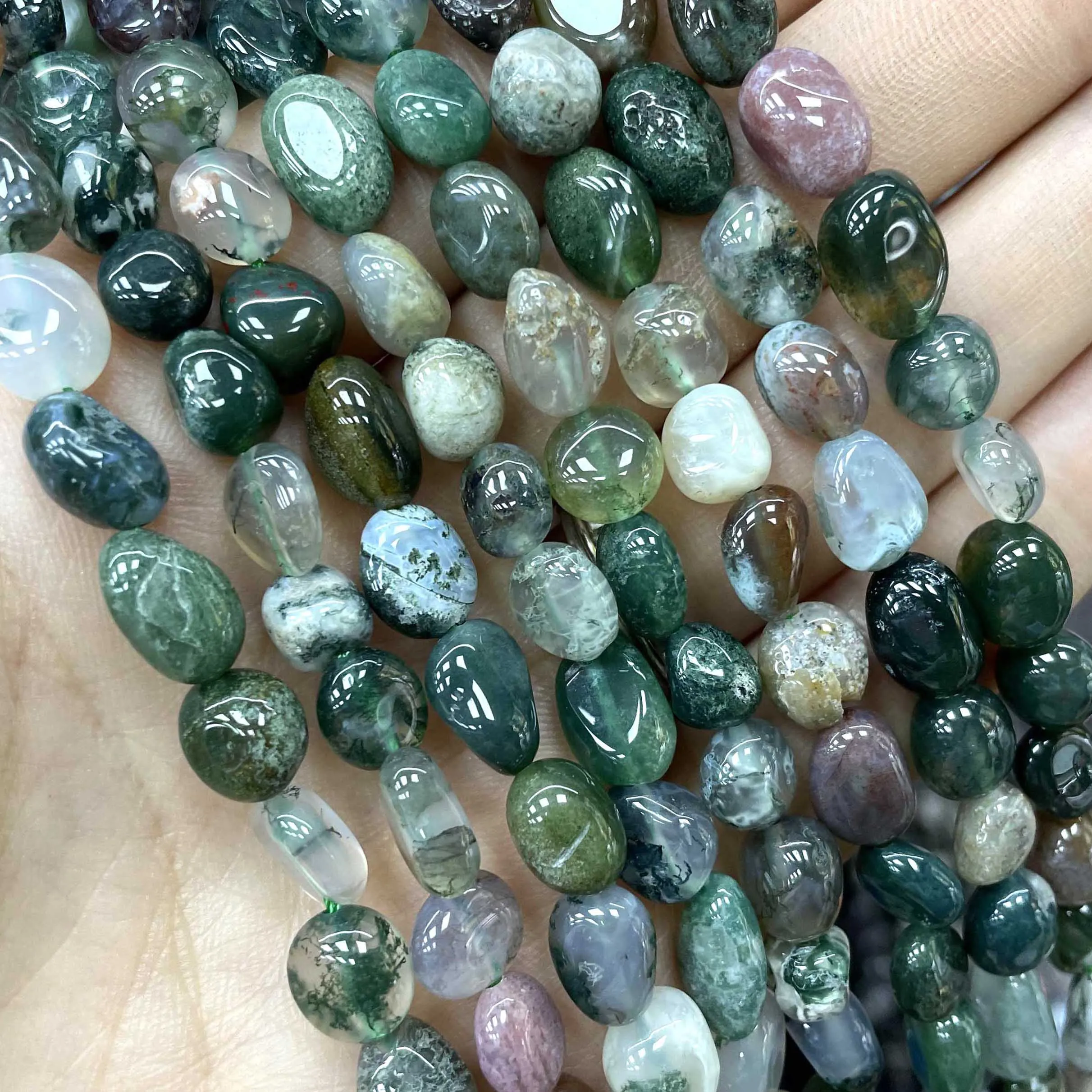 5-12mm Natural India Agates Loose Spacer Stone Beads For Jewelry Making DIY Necklace Bracelet Accessories Material 15\