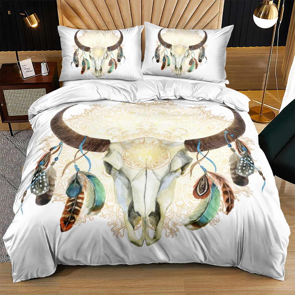 3D Bedding Sets Pillow Cottoms Comforter Cases Set Duvet Covers King Queen Full Twin Size Bohemian Custom Design White Beddings