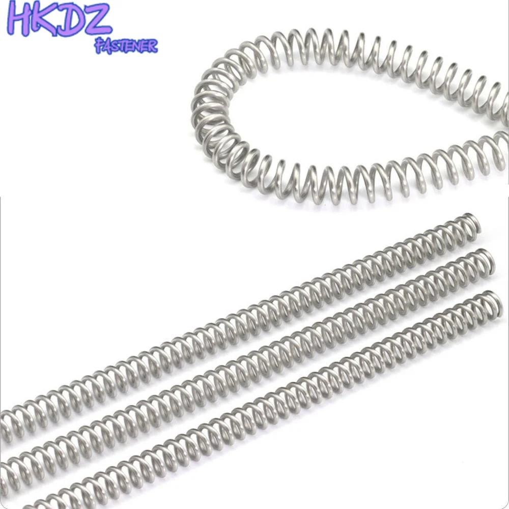304 Stainless Steel Long Spring Y-type Compression Spring Wire Dia 0.3/0.4/0.5/0.6mm Outer Dia 3-10mm Length 305mm