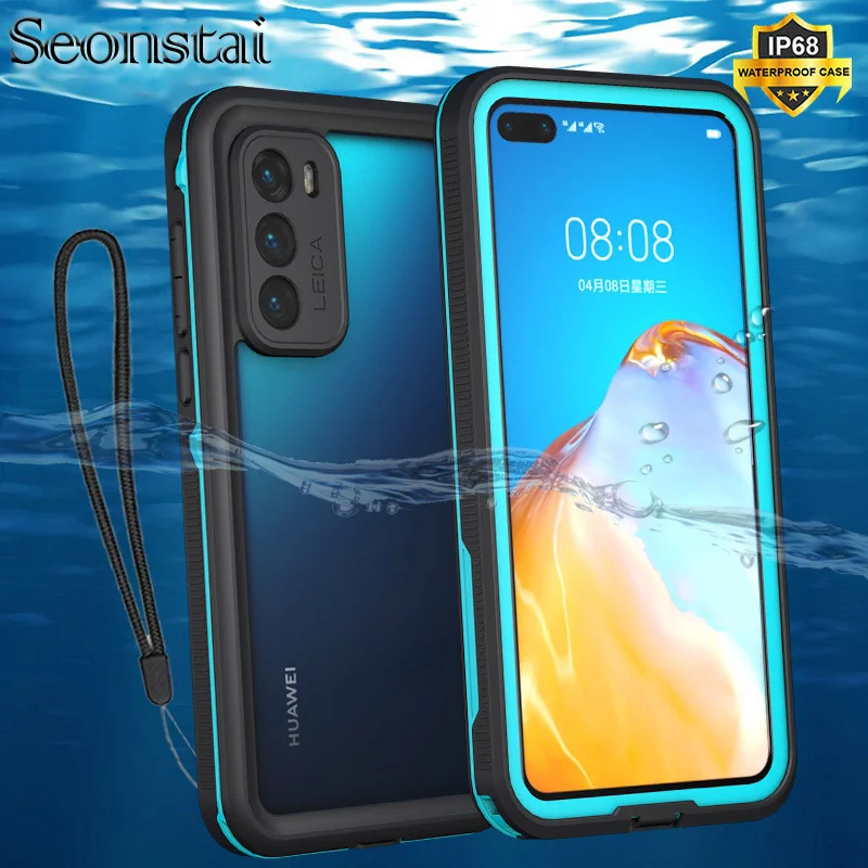 Waterproof Case for Huawei P20 P30 Pro P30 Lite 360 Shockproof Cover for Huawei P40 Pro Mate20 30 Pro Clear Outdoor Diving Coque