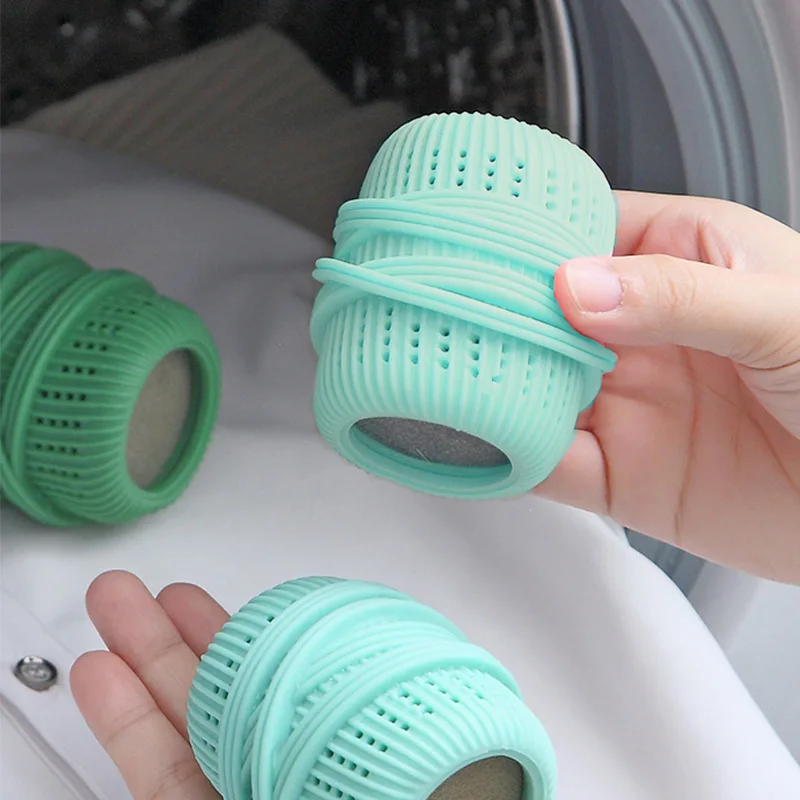 Household Washing Machine Clothes Anti-winding and Anti-knotting Laundry Ball with Sponge Can Add Liquid Decontamination Ball