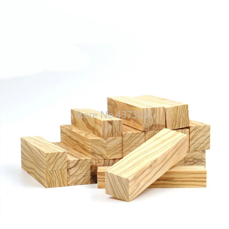 1 Buah Olive Wood untuk DIY Pegangan Pisau Bahan Multi Ukuran Kerajinan Bahan Baku