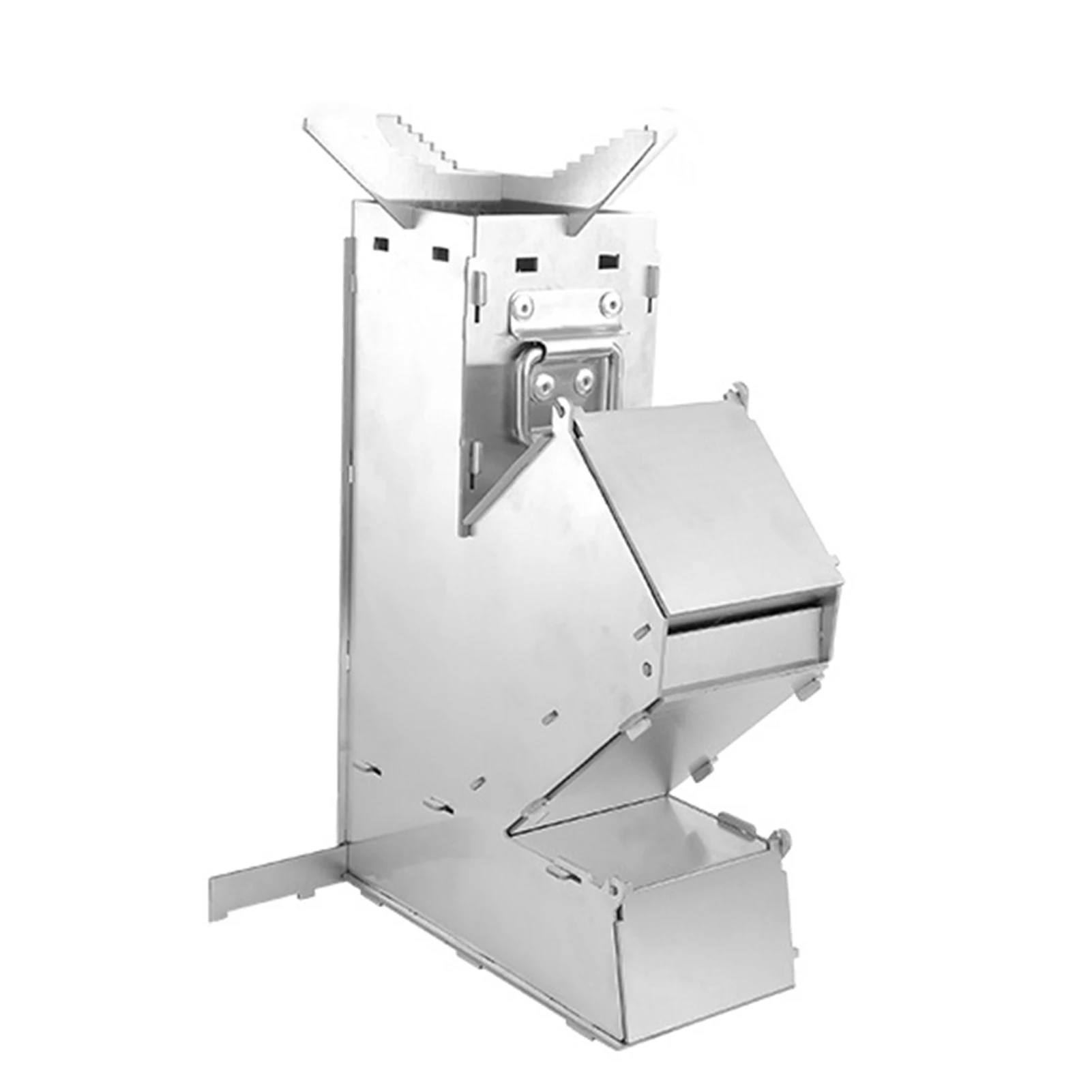 Outdoor Wood Stove Thick Stainless Steel Removable Portable Camping Stove Camping Hiking Fire Stove Camping Supplies - view 4