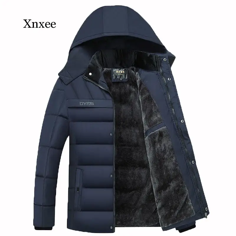 

New Winter Jacket Men -20 Degree Thicken Warm Men Parkas Hooded Coat Fleece Man's Jackets Outwear