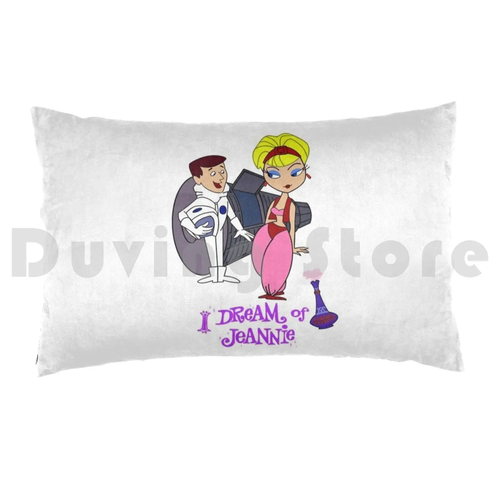 I Dream Of Jeannie Shirt , Sticker , Pillow Case Printed 50x75 Jeannie Dream Sitcom Nelson Tv 70s 60s