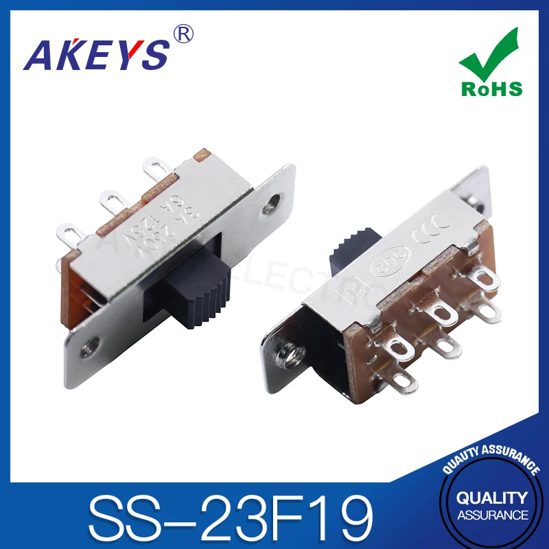 Handle Height 8mm 9mm 3-gear on-board refrigerator high current toggle switch 6-pin SS-23F19 (2P3T)