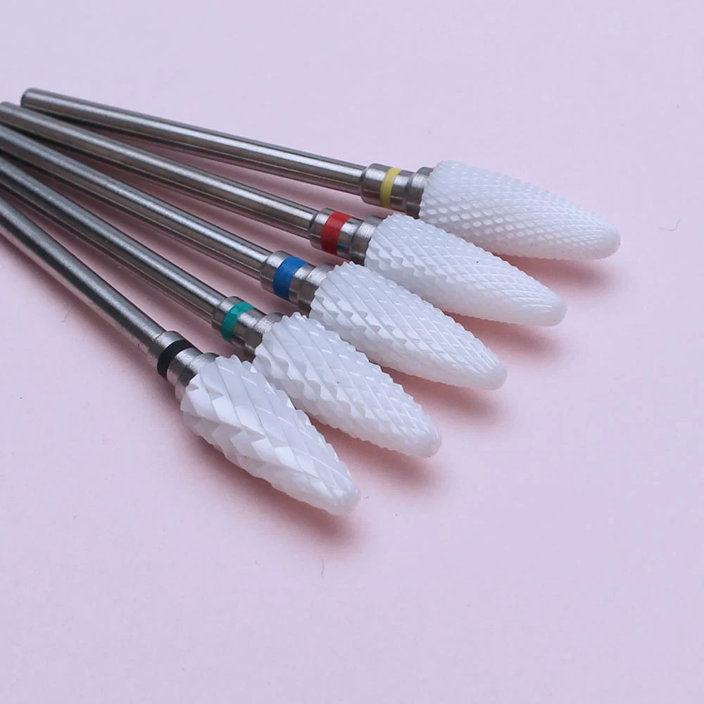 Cerâmica Nail Broca para Manicure, Fresa Elétrica, Máquina de rebarba, Arquivos Buffer, Nail Art Equipment, Acessórios, 1Pc