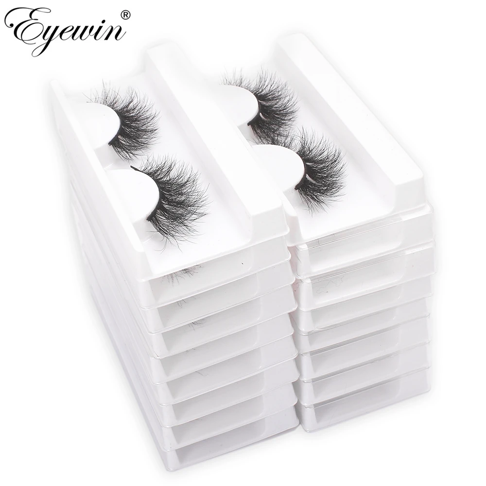 Eyewin-pestañas postizas 3D, 100% hechas a mano, suaves, esponjosas, largas, naturales, maquillaje, venta al por mayor