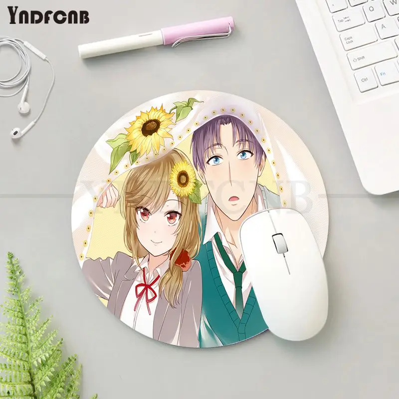 YNDFCNB عدم الانزلاق PC Gekkan Shoujo Nozaki Kun المضادة للانزلاق دائم سيليكون Computermats الألعاب ماوس البساط للكمبيوتر المحمول دفتر