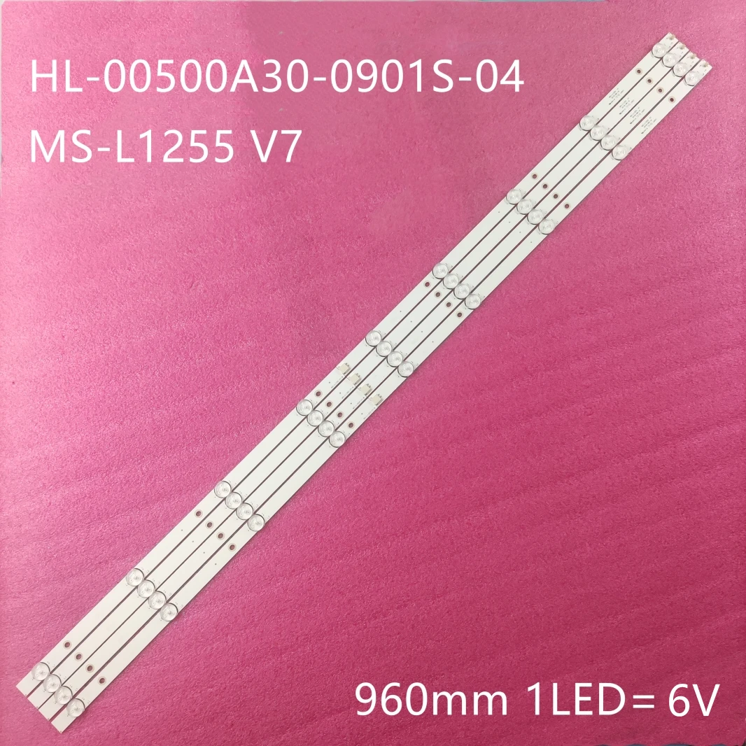 

LED Backlight strip 9 lamp for BBK 50LEX-7027/FT2C 50LEM-1027/FTS2C 50LEX-5039/FT2C 1070 MS-L1255 V7 HL-00500A30-0901S-04