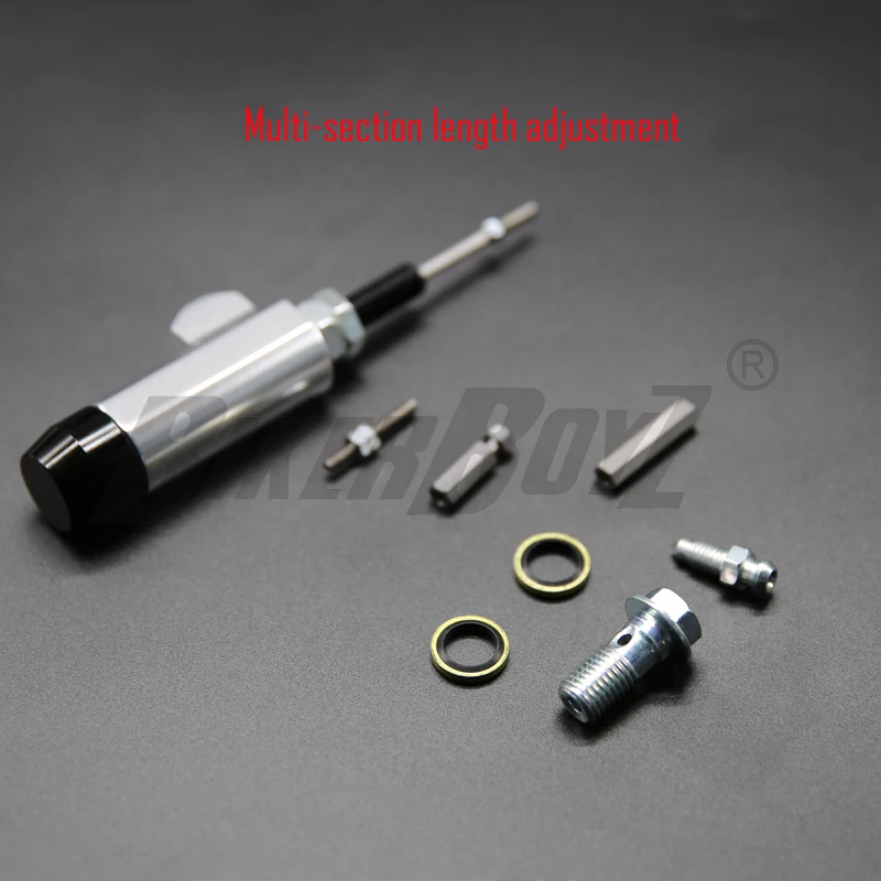 Motorcycle performance hydraulic brake clutch master cylinder rod system performance efficient transfer pump