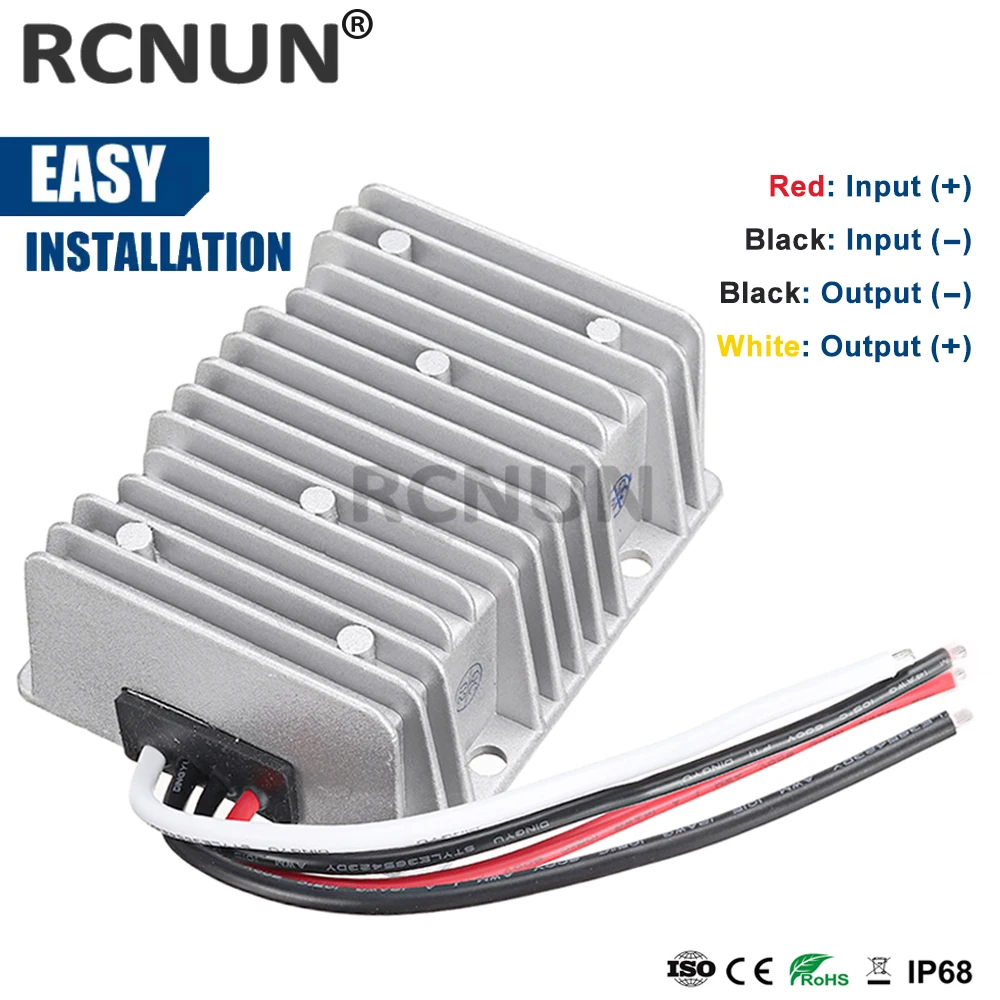 RCNUN 12V TO 24V 19V 1A 3A 5A 10A 12A 15A 20A Step-up Boost DC DC Converter 12 Volt to 19 Volt Car Laptop Power Supply Charger