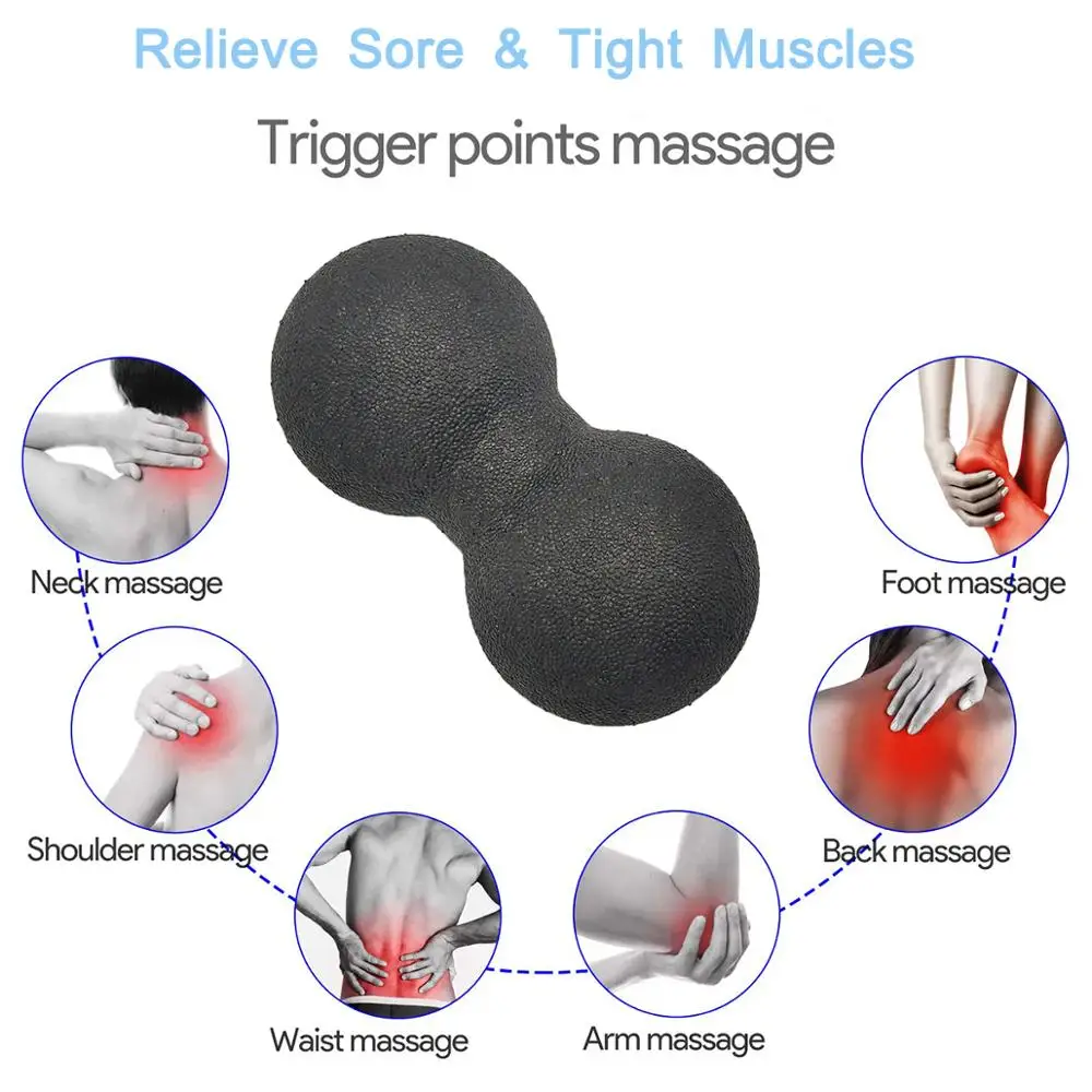 Ensemble de balles de massage d\'arachide, thérapie fongique des points de certes, libération myofasciale, nœuds musculaires, crossfit de yoga,