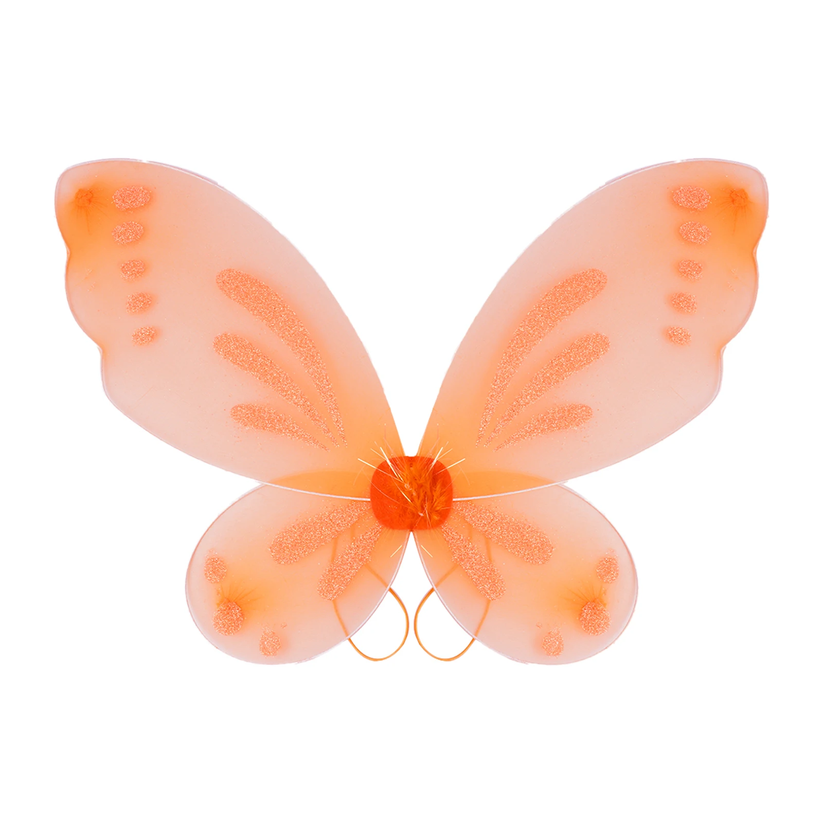 스파클 공주 천사 날개 나비 날개, 탄성 스트랩, 사랑스러운 요정 날개 액세서리, 할로윈 코스프레 원피스