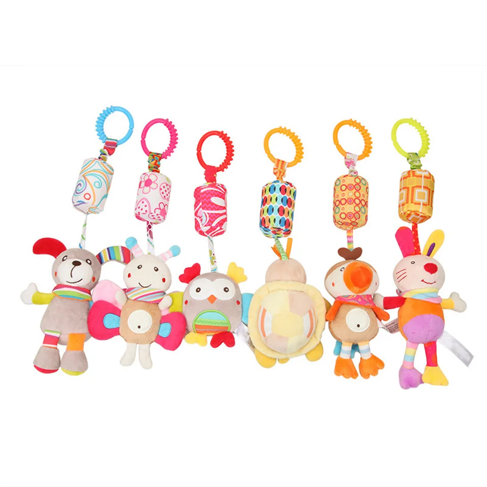 Neugeborenen Baby Plüsch Kinderwagen Spielzeug Baby Rasseln Handys Cartoon Tier Hängenden Glocke Pädagogisches Baby Spielzeug 0-12 Monate Speelgoed