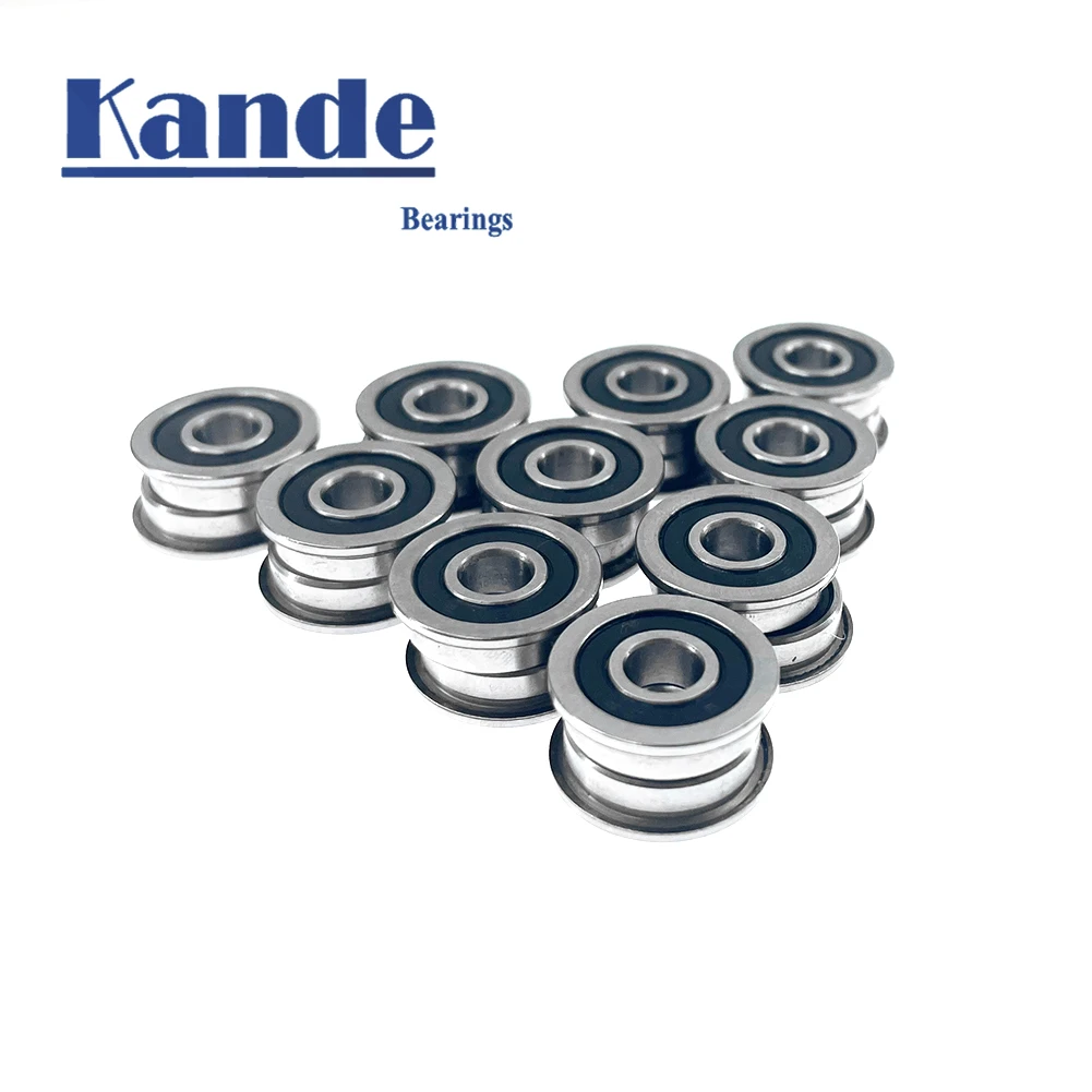 For VORON 0 10Pcs F623 RS Bearing  3x10x4  ABEC-5 Voron 3D Flanged Bearing F623-RS Ball Bearings F623-2RS 3D Print Bearings