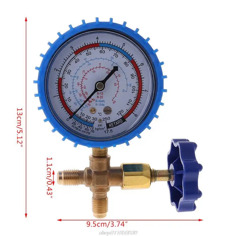 220PSI 500PSI klimatyzacja czynnik chłodniczy ciśnienie ładowania manometr Au2 21 Dropship