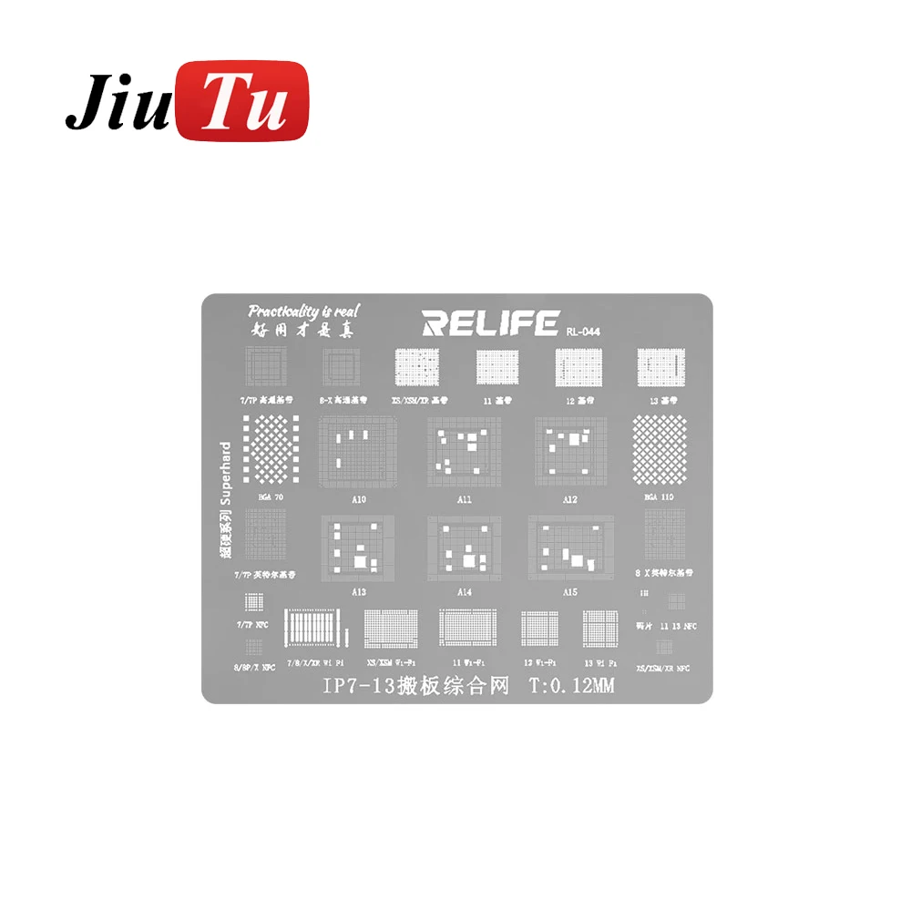 

BGA Reballing Solder Stencil Plant Tin Net For IP13 13Pro 13Promax 12 11 X XS Max 8G Tail Plug Board Dot Matrix And Other Chips