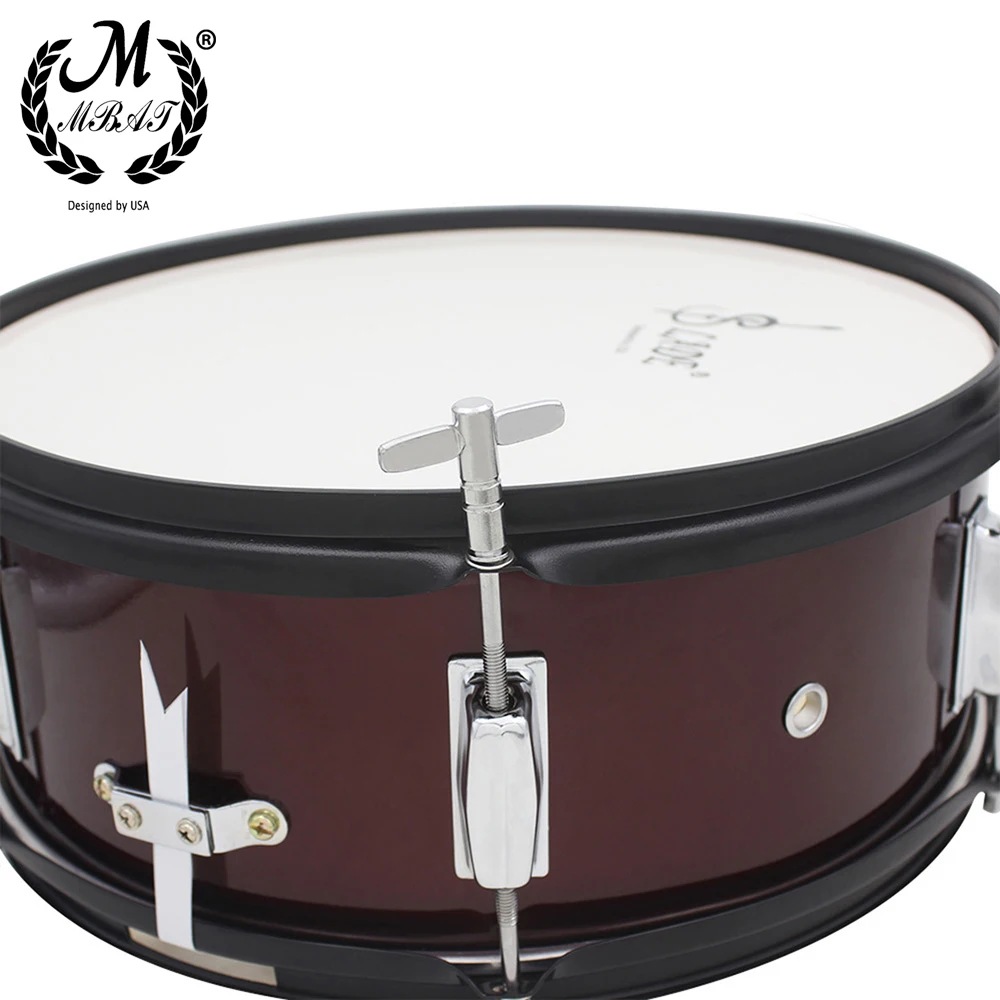 M MBAT 14 Inch Snare Steel Drum High quality Percussion Instrument Jazz Drum Set with Drumsticks Strap Music Accessories