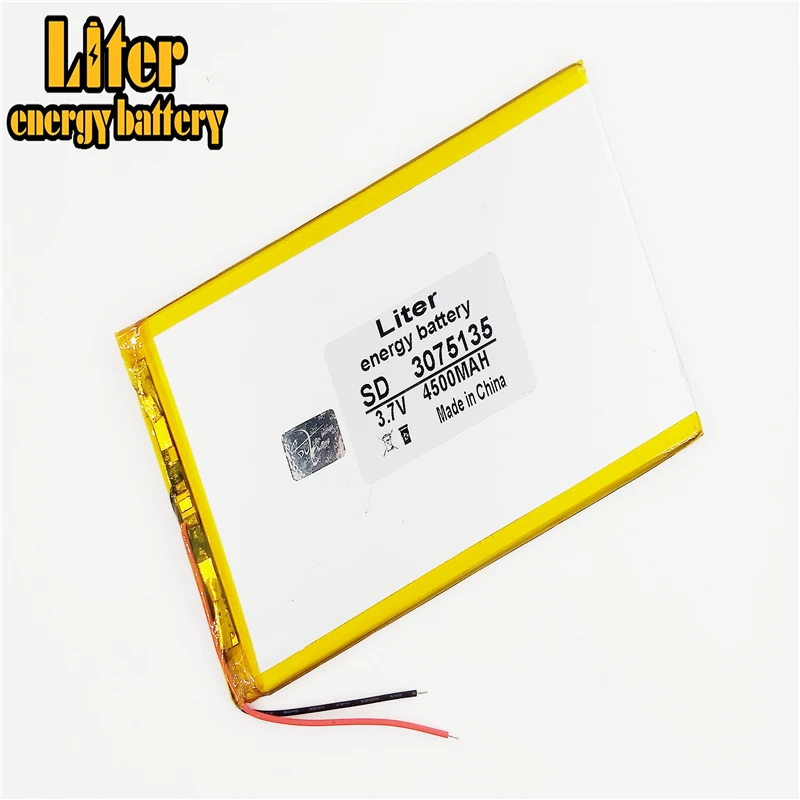 3.7 V lithium polymer battery 4500 mah and 9 inches tablet batteries large volume thin 3075135
