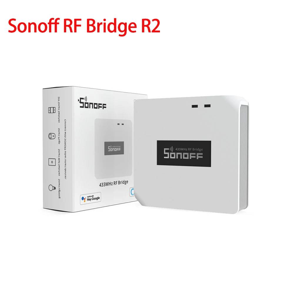 Sonoff rf bridge rf 433 rf conversor para wifi, módulo de casa inteligente, controle remoto, hub via ewelink alexa google