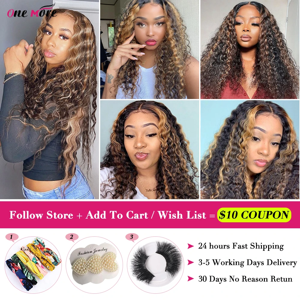 P4/27 Highlight Bundles 30 inch Kinky Curly Bundles Honey Blonde Colored Human Hair Weave Bundles Brazilian Curly Hair Bundles