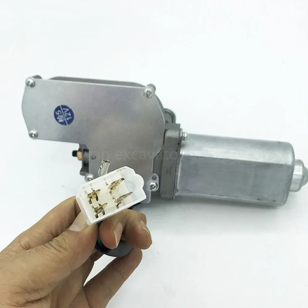 Wiper Motor For Doosan DX90-9C Daewoo DH60-7 80-7 Wiper Motor Wiper Motor 12V Excavator Parts