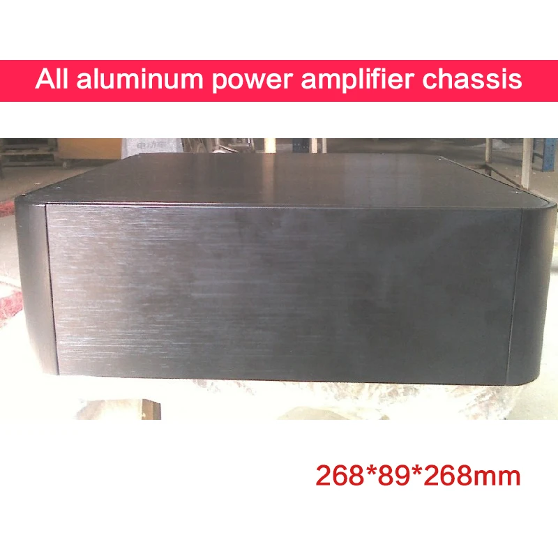 

DIY All Aluminum Power Amplifier Chassis Rounded Corners 2609 Power Supply Case Audio Shell Amplifier Enclosure 268*89*268mm