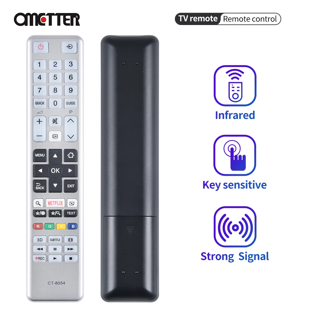 Подходит для телевизора Toshiba с дистанционным управлением, модель CT8054 55S3653DB 433MHZ/40L3453DN / 32L3447DG / 48L3443DG / 48L3553