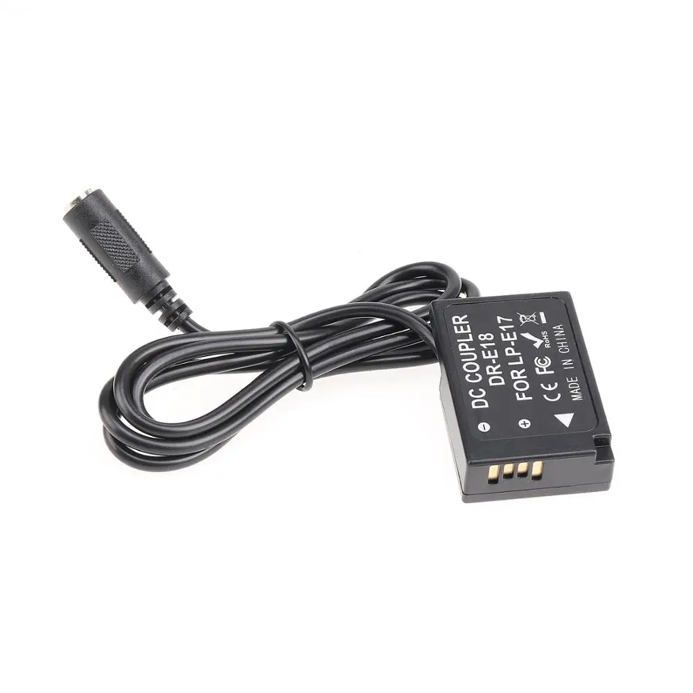 FOTGA LP-E17 imitacja baterii DC łącznik 5V 2A kabel USB do Canon EOS RP 77D 200D 750D 60D 800D