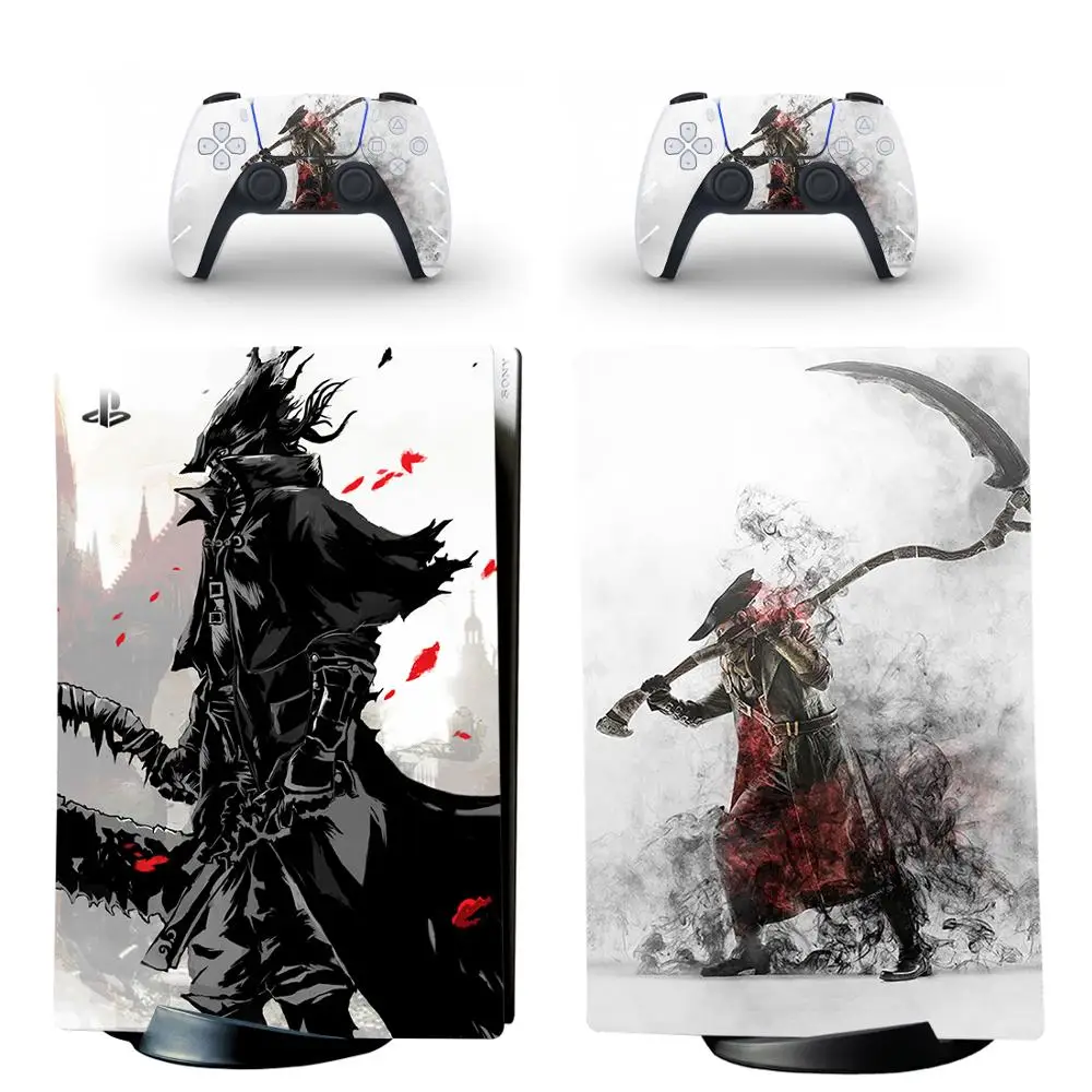 Bloodborne PS5 Digital Edition Skin Sticker Decal Cover for PlayStation 5 Console and 2 Controllers PS5 Skin Sticker Vinyl