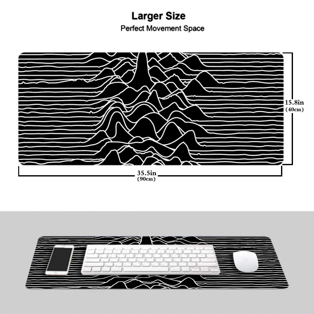 Joy Division Rock Band Mat Extra Large Mouse Pad Anti-slip Natural Rubber with Locking Edge Gaming Mouse Mat xxl mousepad