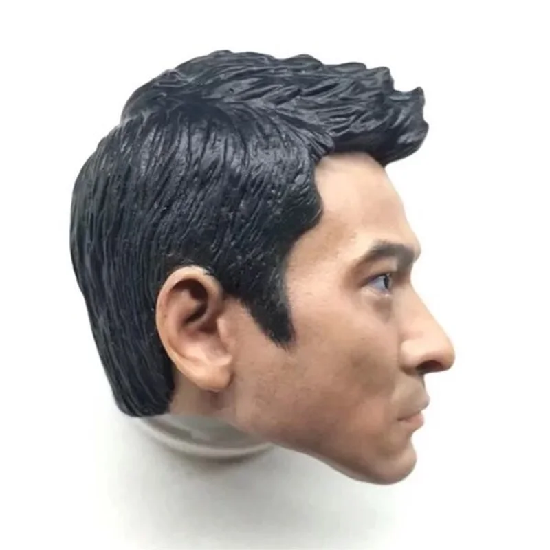 In Stock For Sale 1/6th Infernal Affairs Andy Lau Asian Superstar Male Head Sculpture For Usual 12inch Doll Action Figure