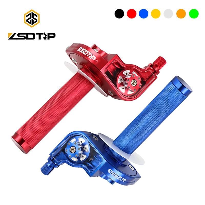 ZSDTRP 22mm uniwersalny CNC aluminiowy akcelerator przepustnicy uchwyty skrętne kierownica do motocykla motorower skuter rower M10*1.5