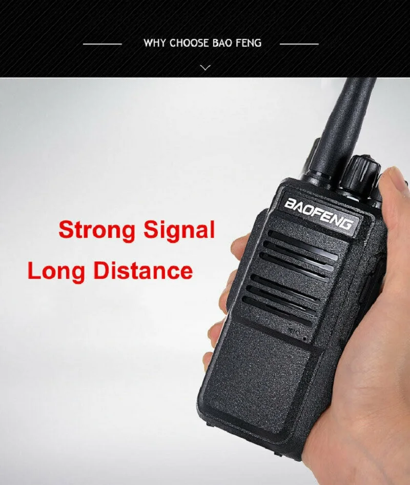 Baofeng الذكية BF-M7 لاسلكي تخاطب طويلة المدى 2-Way راديو المحمولة لحم الخنزير 10 كجم M7 في الهواء الطلق عالية الطاقة 1-50 كجم المحمولة الصغيرة