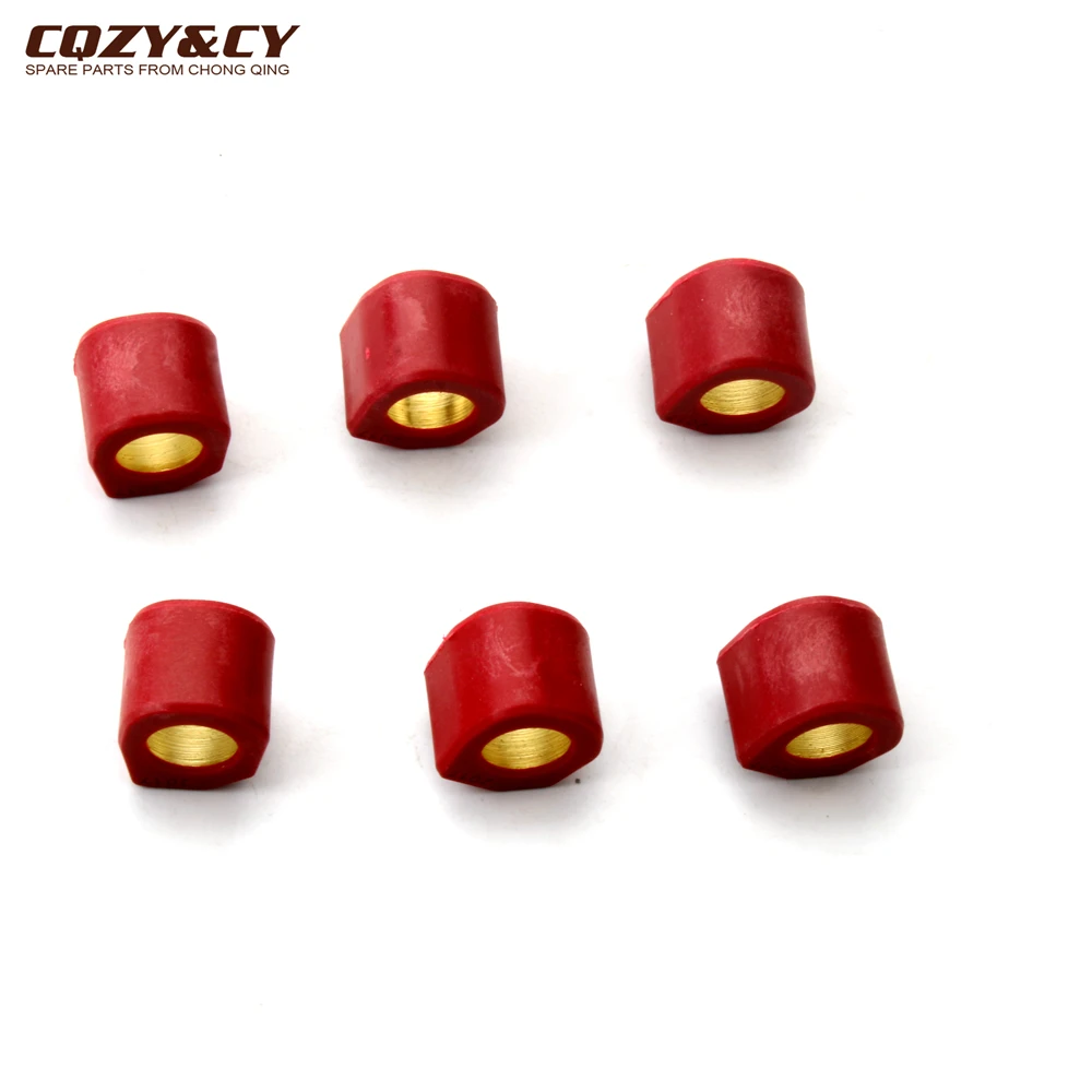 6PC Racing Roller Set Weight 20x17mm 9g 11g 13g 15g For Daelim Otello SG125 F1 S2 S3 NS125 Scooter