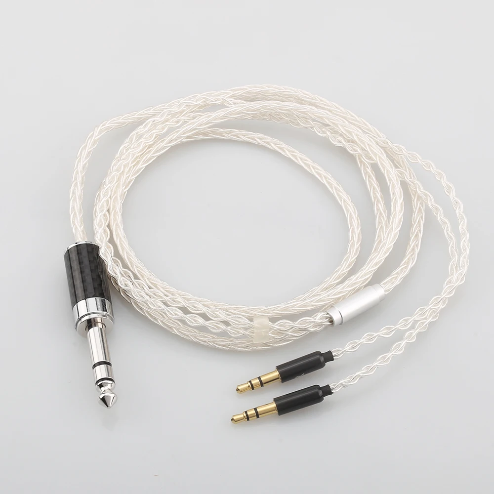 

Audiocrast carbon fiber 6.35mm Headphone Upgraded cable for T1 T5P T1MK2 D7100 Z7 D7200 EDX V2