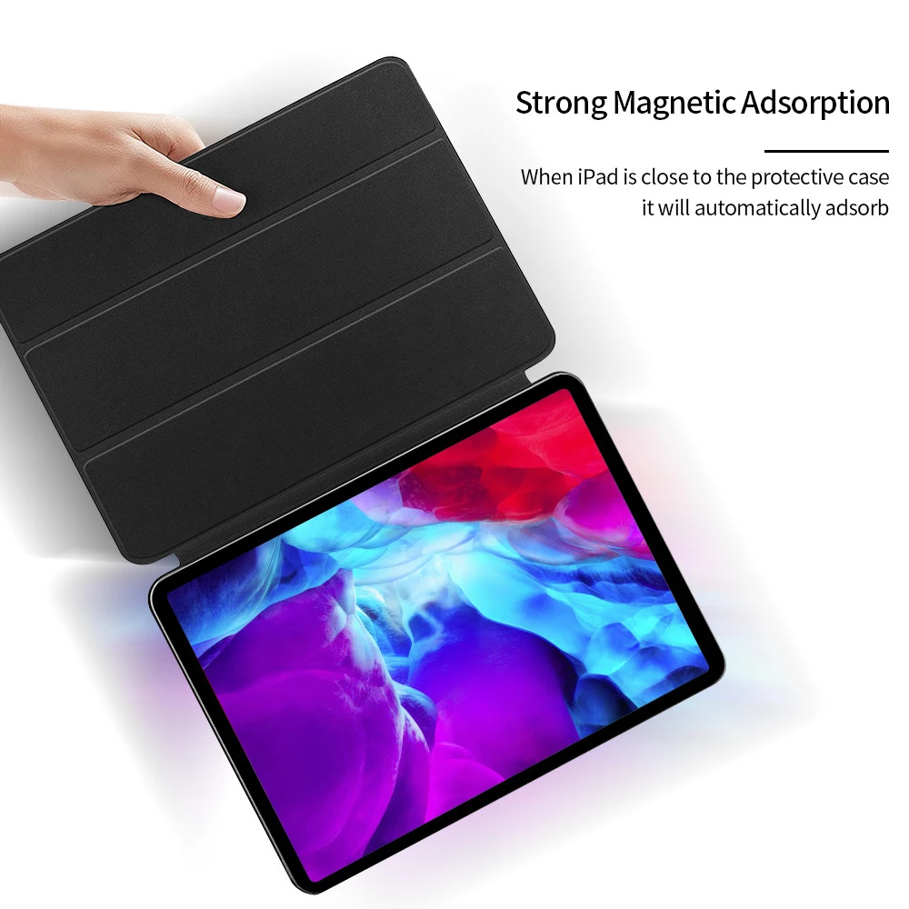 Case For iPad Pro 11 12 9 Case 2022 2021 2020 2018 , PU Leather Smart Cover For iPad Pro 12 9 3rd 4th 5th 6th Generation Case