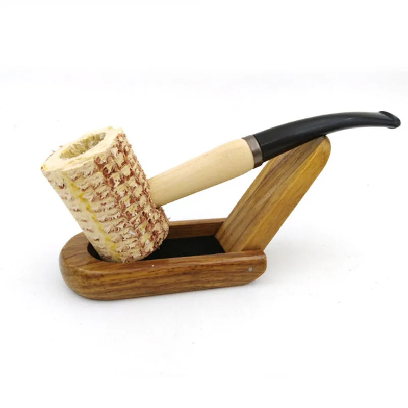 Unique Personality Corn Cob Style Cigarette Tobacco Pipes Smoking Pipe Smoking Gift Cigarette Holder Mouthpiece Accessories