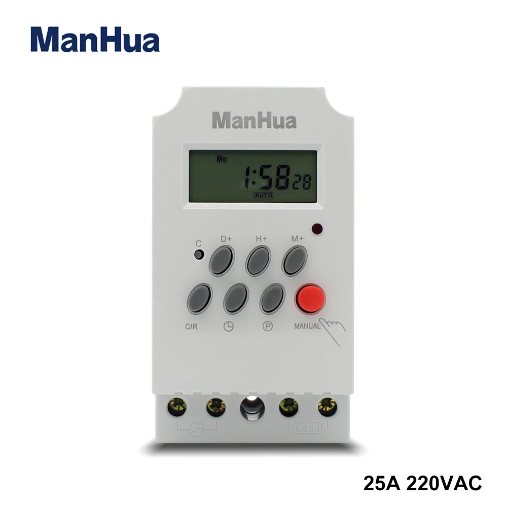Manhua 25a 220 v Mt316 Melhor Vender Produtos Industrial Digital Micro Temporizador Programável