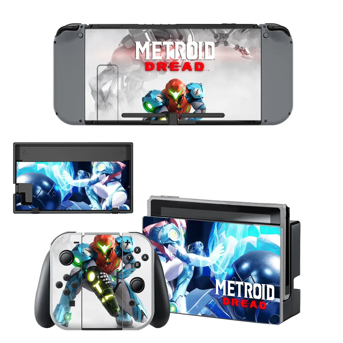 Metroid Dread Nintendoswitch Skin Cover Stickers Decal for Nintendo Switch Console Joy-con Controller Dock Skins Vinyl