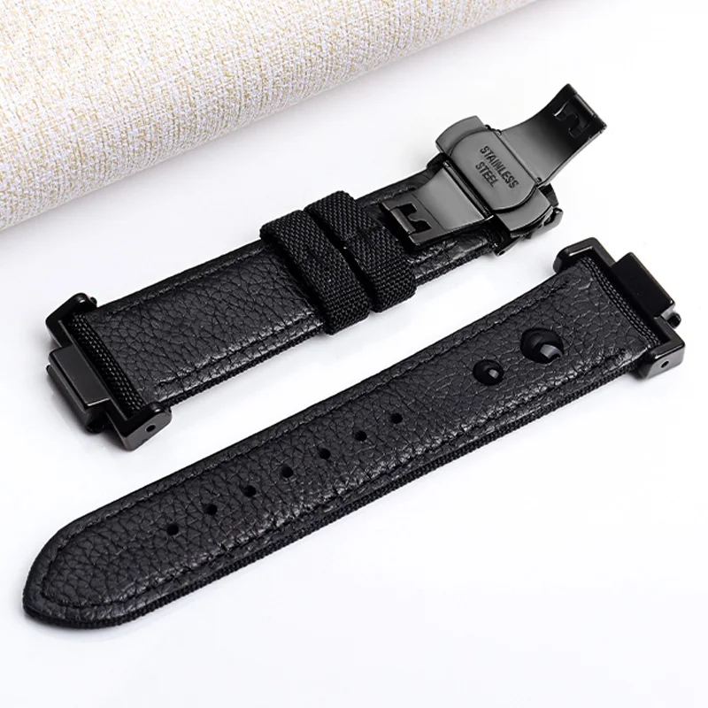 Nylon Leather Modified Watchband For Casio G-Shock GA-110/100/120/150 GD-100/110 DW5600 5610 Bracelet Band 16mm Adapter Strap