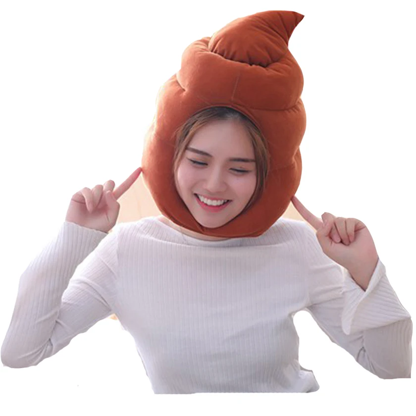 

Japanese cute plush stool headgear hat plush toy hat stuffed toy cap