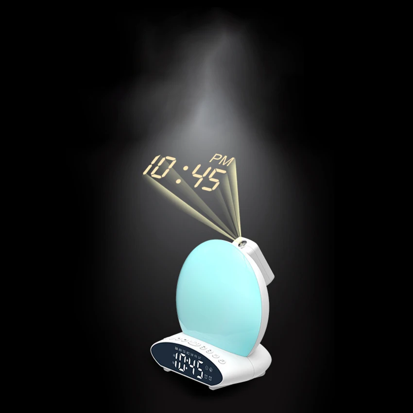 Wake Up Light for Kids, Sunrise Alarm Clock, Radio, 7 Colored Night Light, Sunrise Simulation and Sleep Aid, Dual Alarm with FM