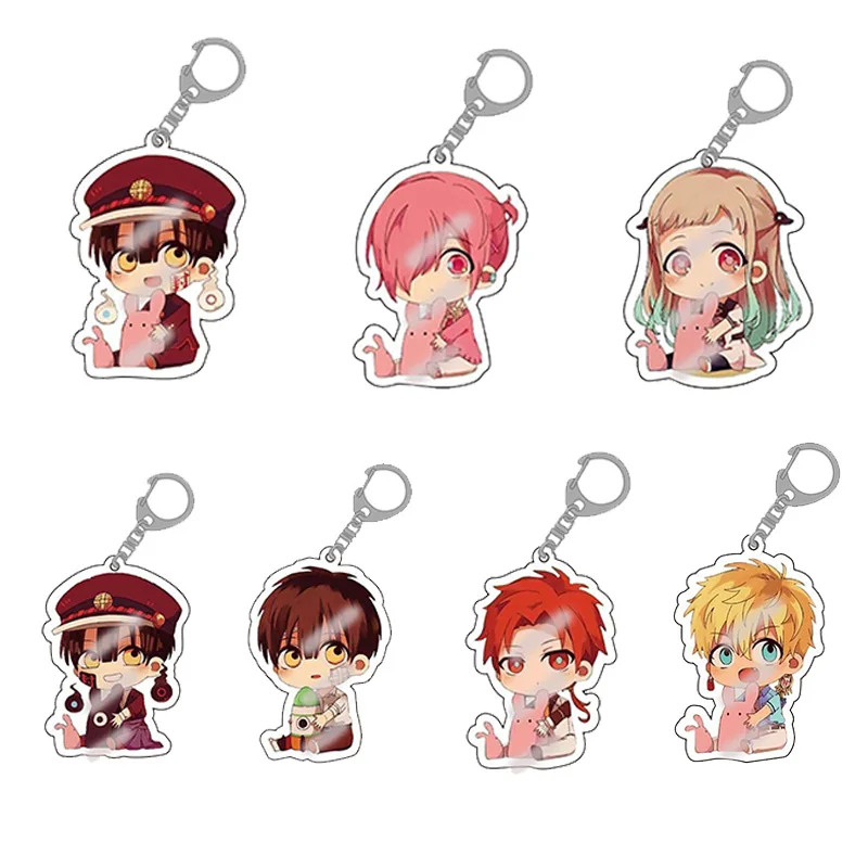 2020 Anime Toilet-bound Acrylic Keychain Toilet Bound Jibaku Shounen Hanako Kun Pendant Keyrings