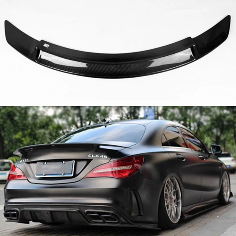 

For Mercedes-Benz CLA W117 CLA180 CLA200 CLA250 CLA260 Carbon Fiber Rear Trunk Wing Spoiler CLA45 RT Style 2014 - UP