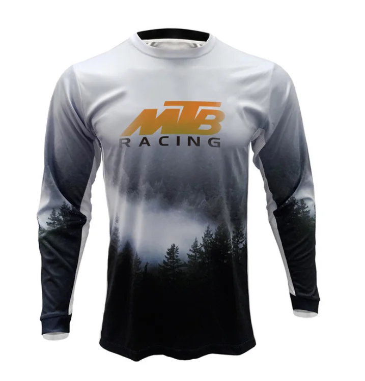 2021 Men's summer new breathable mountain bike moisture wicking off-road mountain bike team shirt